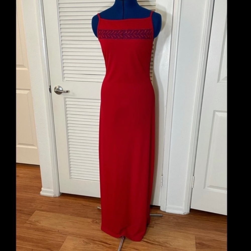 Vintage rampage red sparkle/beaded red formal dress